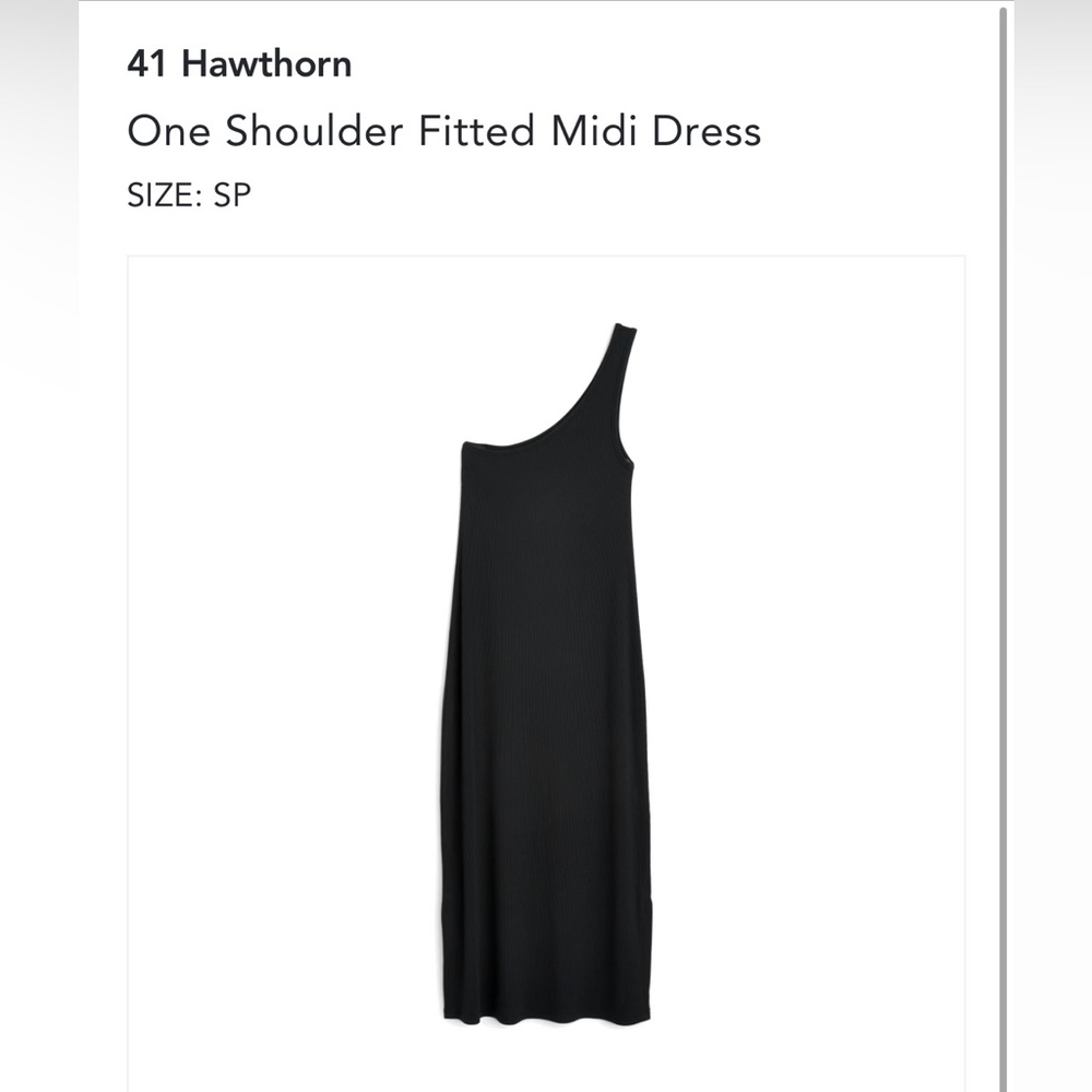41 Hawthorne one shoulder midi dress